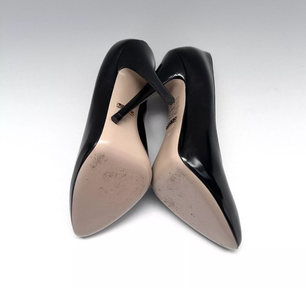 Gucci Elaisa black Leather Heels Shoes size 35 - Picture 7 of 11